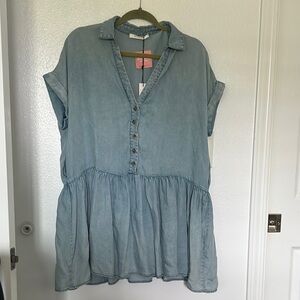 Blue Tunic Dress NWT